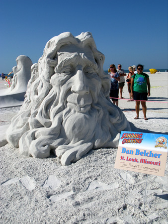 sand sculpture contest 2010 treasure island florida dan belcher piece sand sculpture detail