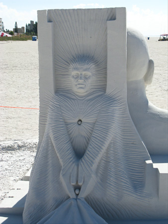 sand sculpture contest 2010 treasure island florida benjamin probanza detail