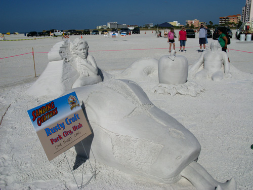 sand sculpture contest 2010 treasure island florida rusty croft piece sand sculpture