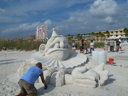 Dan Doubleday. 1st Prize of $3000 in the Treasure Island Sand Sculpture Contest.