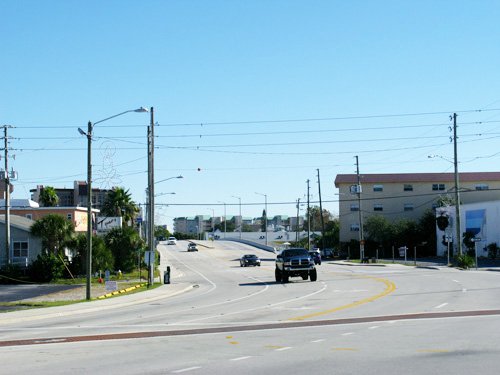 Sunset Beach on Treasure Island Florida,  has a huge difference in housing.
