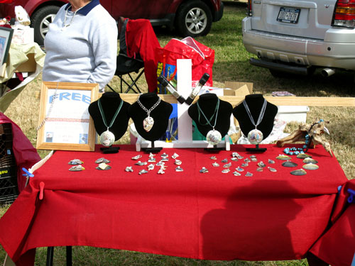 the treasure island open air market red table