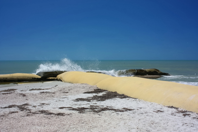 upham beach geotubes