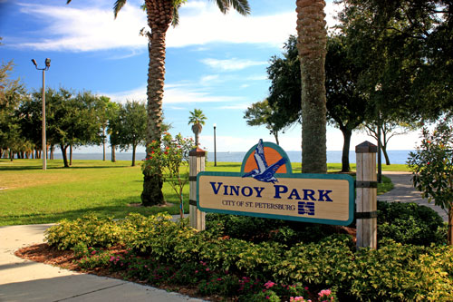 vinoy park st. petersburg florida sign